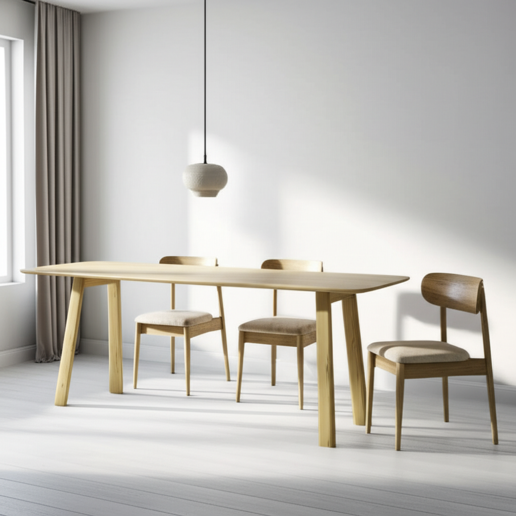 Minimalist Wooden Dining Table