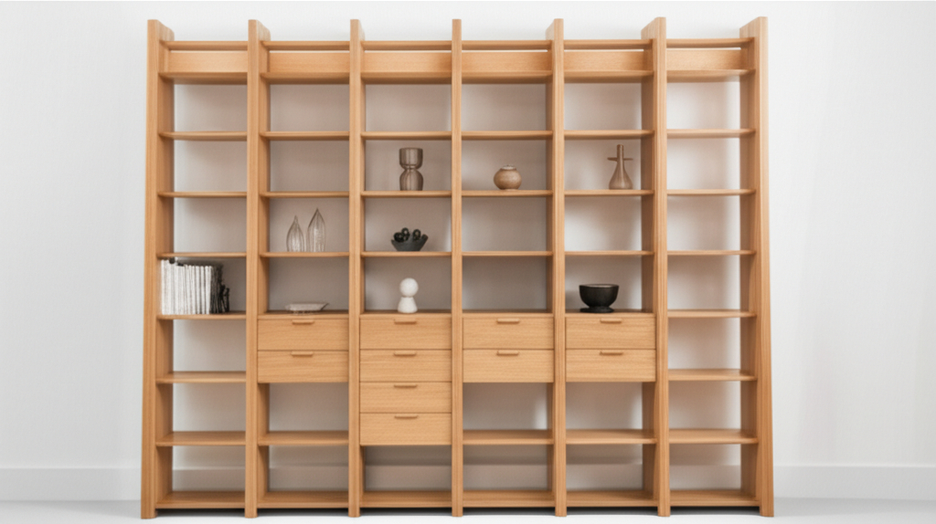 Modular Oak Shelving